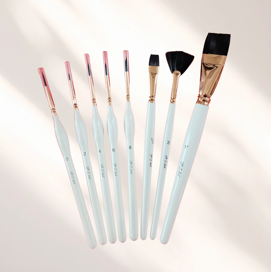 8 Piece Premium Artist Brushes Set