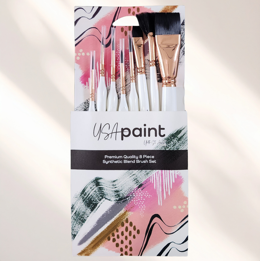 8 Piece Premium Artist Brushes Set